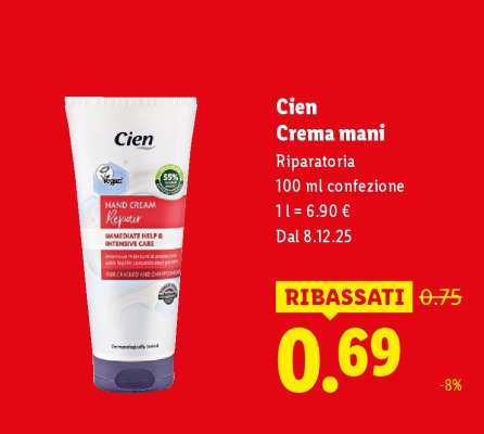 Cien Crema mani