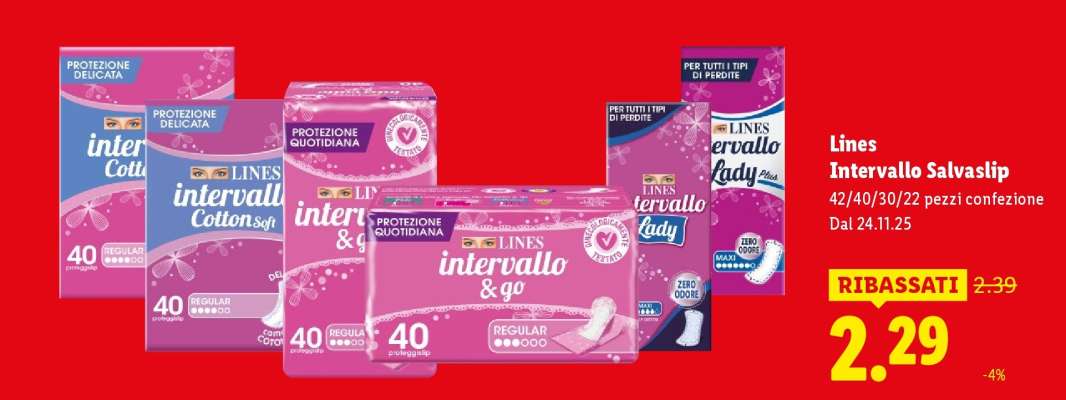 Lines Intervallo salvaslip