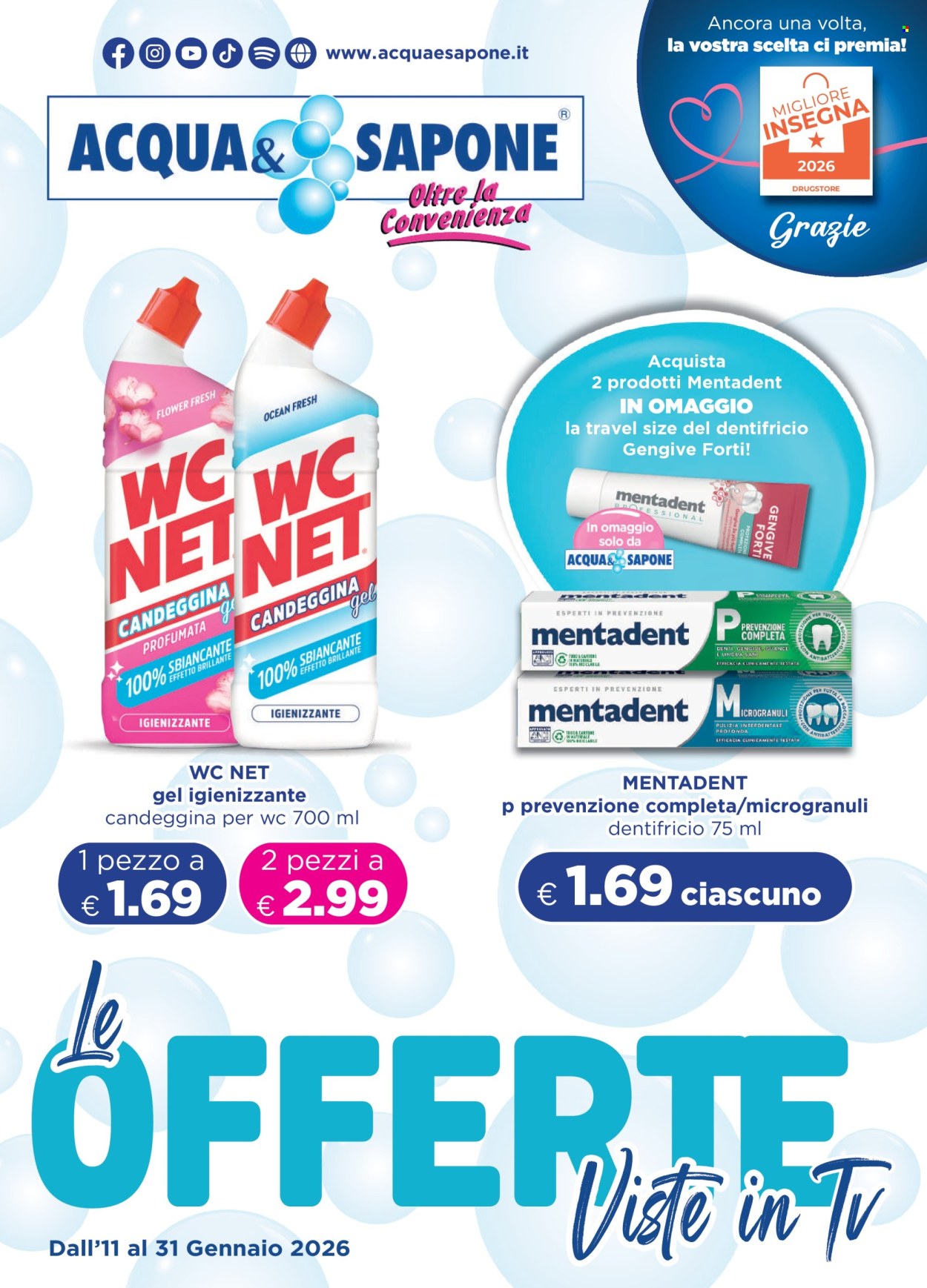 Volantino Acqua & Sapone - 11/1/2026 - 31/1/2026. Pagina 1