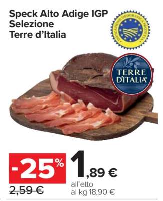 Speck Alto Adige IGP Selezione Terre d’Italia