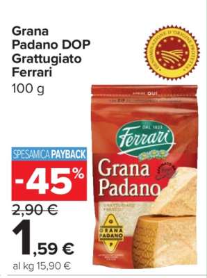 Grana Padano DOP Grattugiato Ferrari