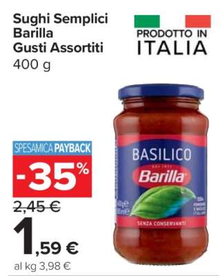 Sughi Semplici Barilla Gusti Assortiti