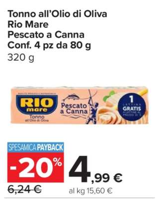 Tonno all’Olio di Oliva Rio Mare