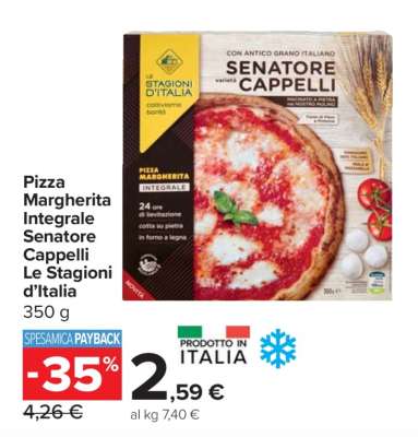 Pizza Margherita Integrale Senatore Cappelli Le Stagioni d’Italia