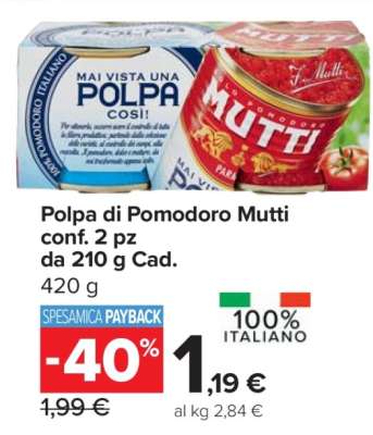 POLPA DI POMODORO MUTTI
