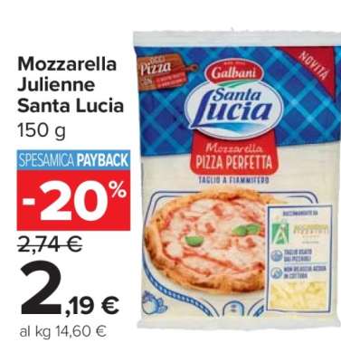 Mozzarella Julienne Santa Lucia