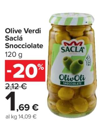 Olive Verdi Saclá Snocciolate