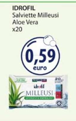 IDROFIL Salviette Milleusi Aloe Vera x20