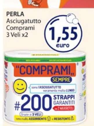PERLA Asciugatutto Comprami 3 Veli x2