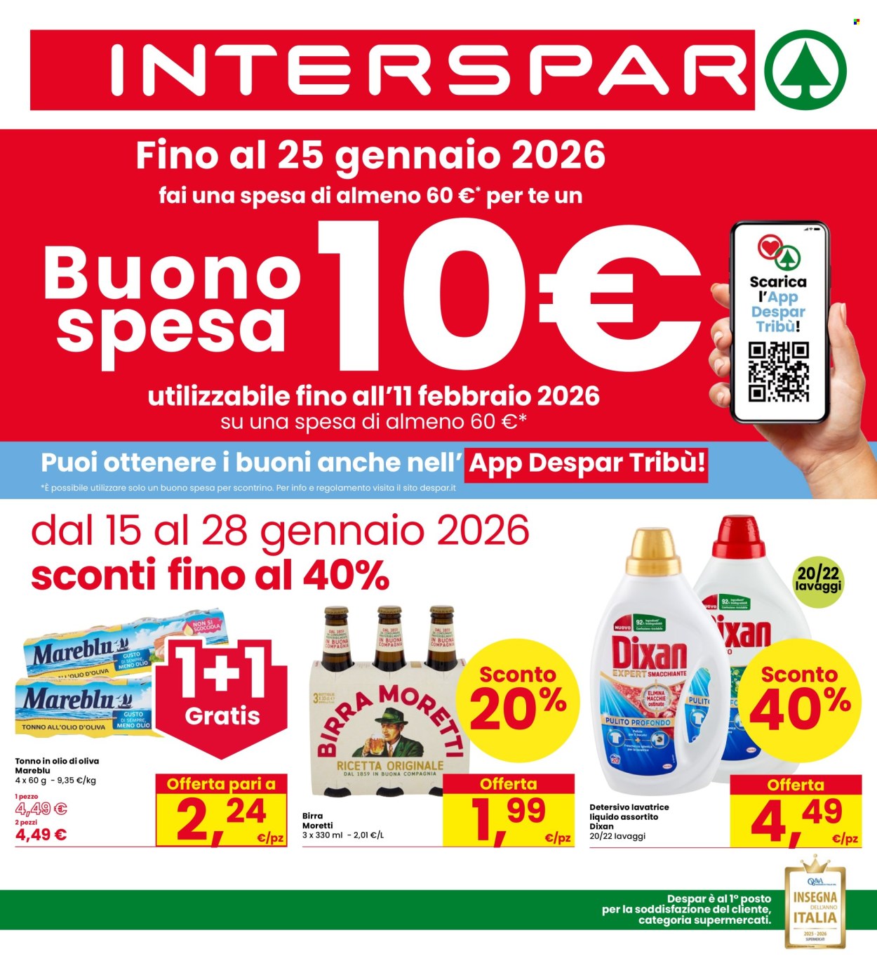Volantino Interspar - 15/1/2026 - 28/1/2026. Pagina 1