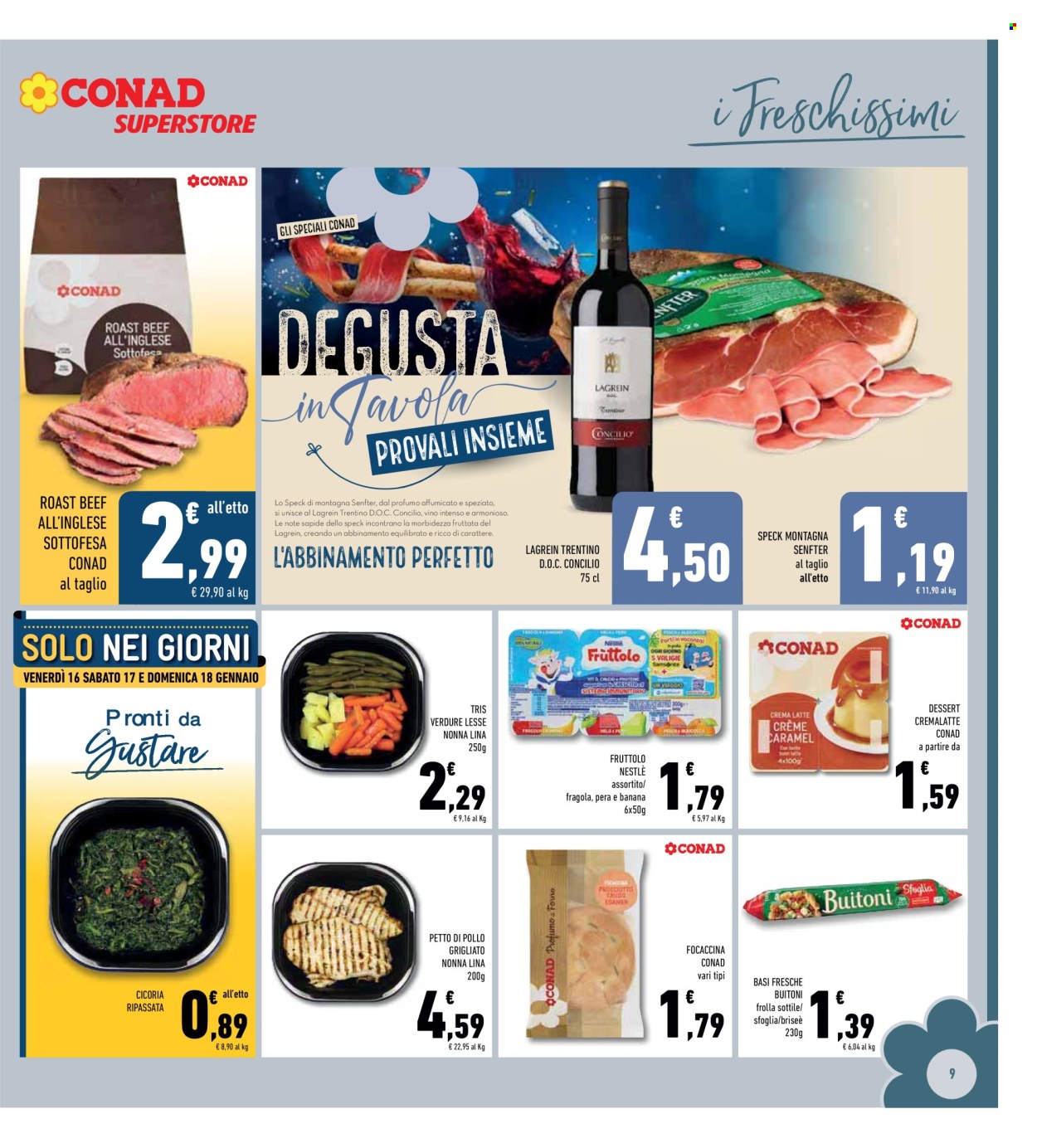 Volantino Conad - 14/1/2026 - 25/1/2026. Pagina 9