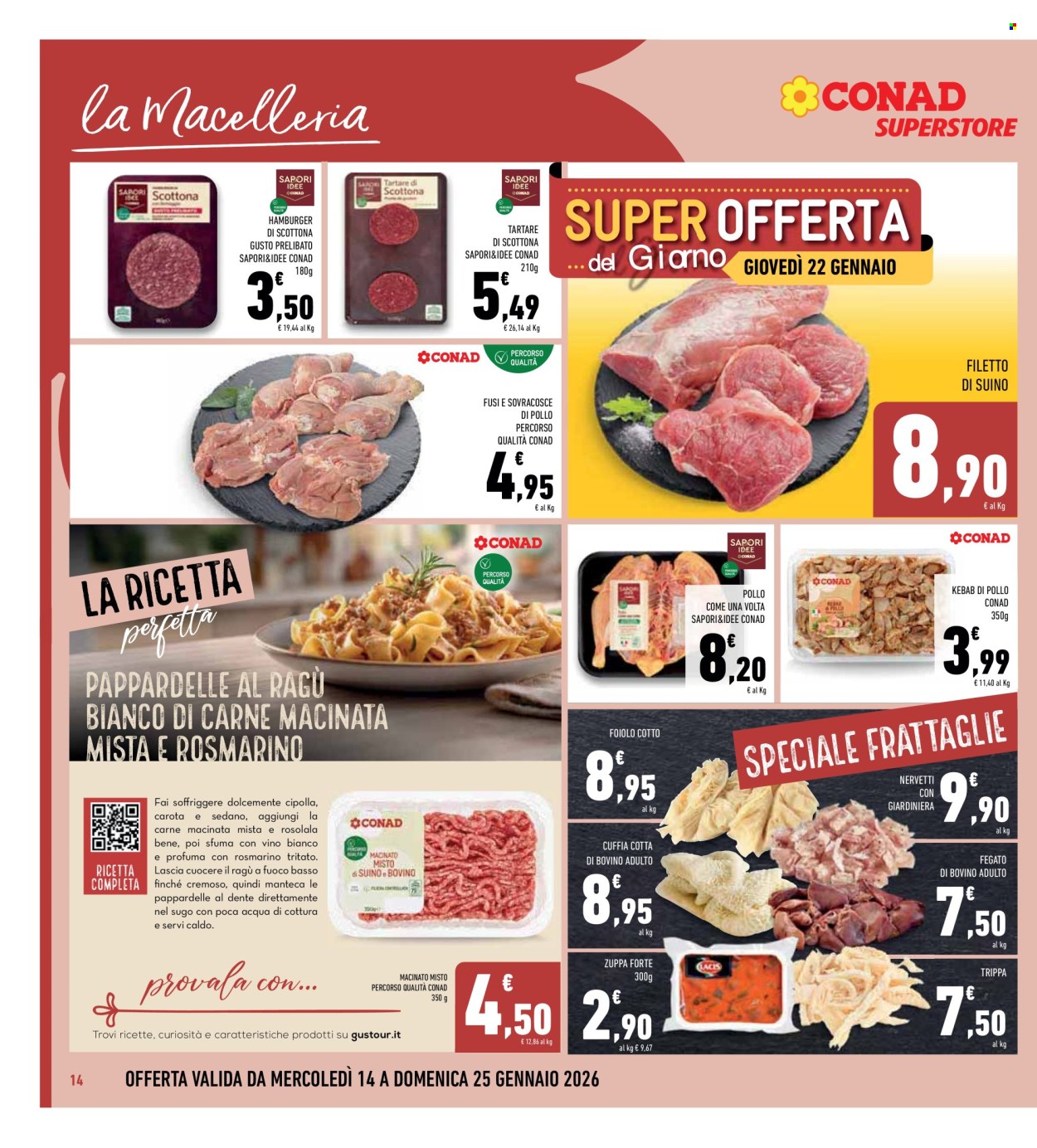 Volantino Conad - 14/1/2026 - 25/1/2026. Pagina 14