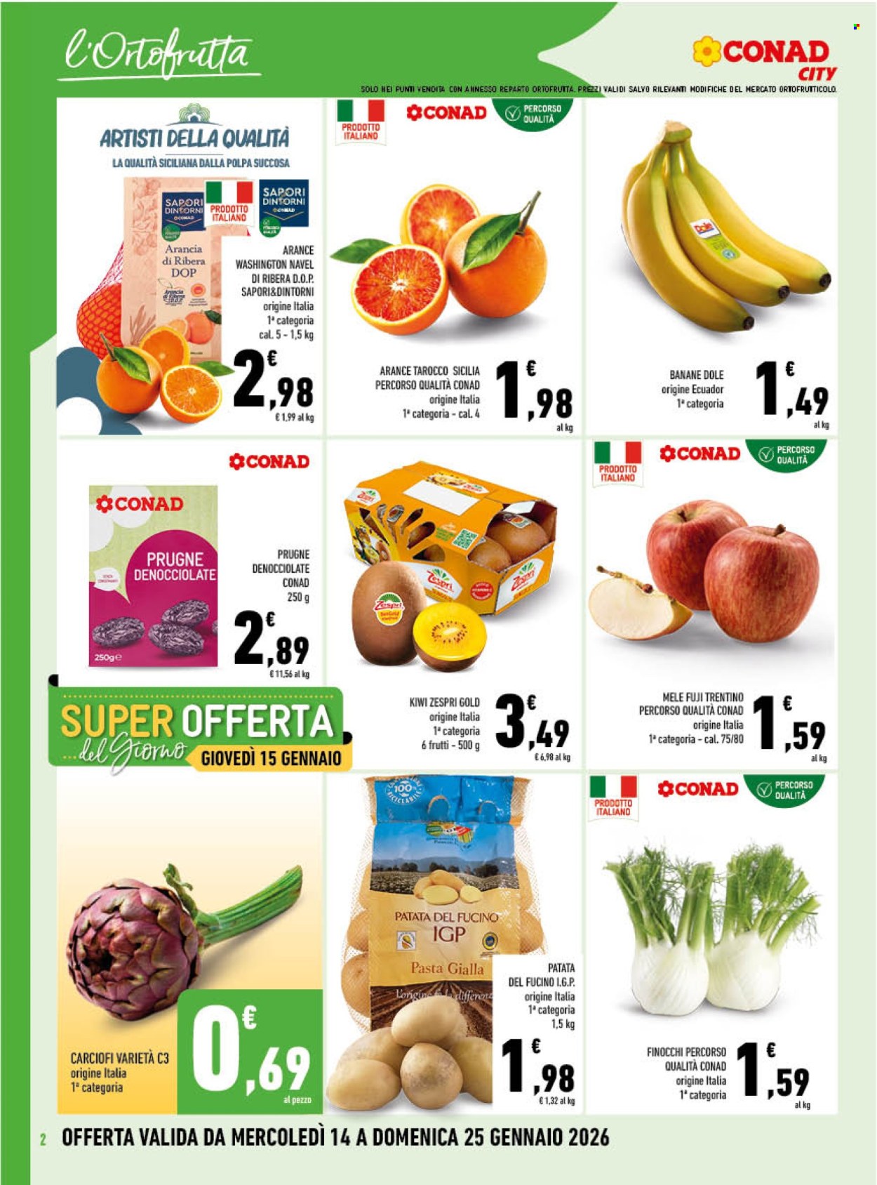 Volantino Conad - 14/1/2026 - 25/1/2026. Pagina 2