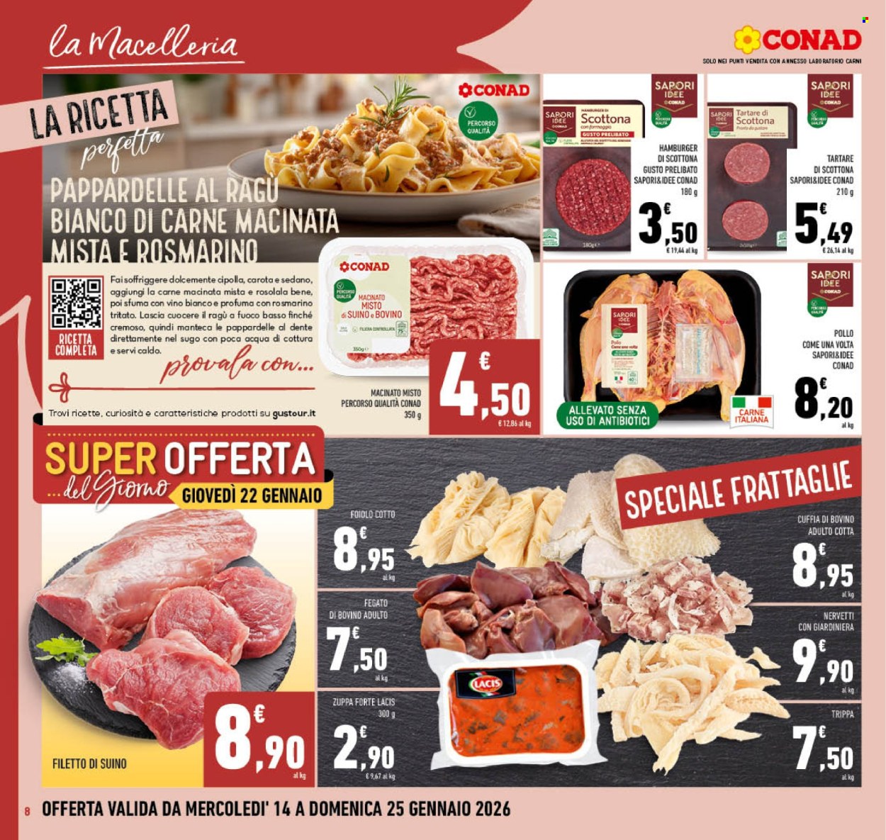 Volantino Conad - 14/1/2026 - 25/1/2026. Pagina 8