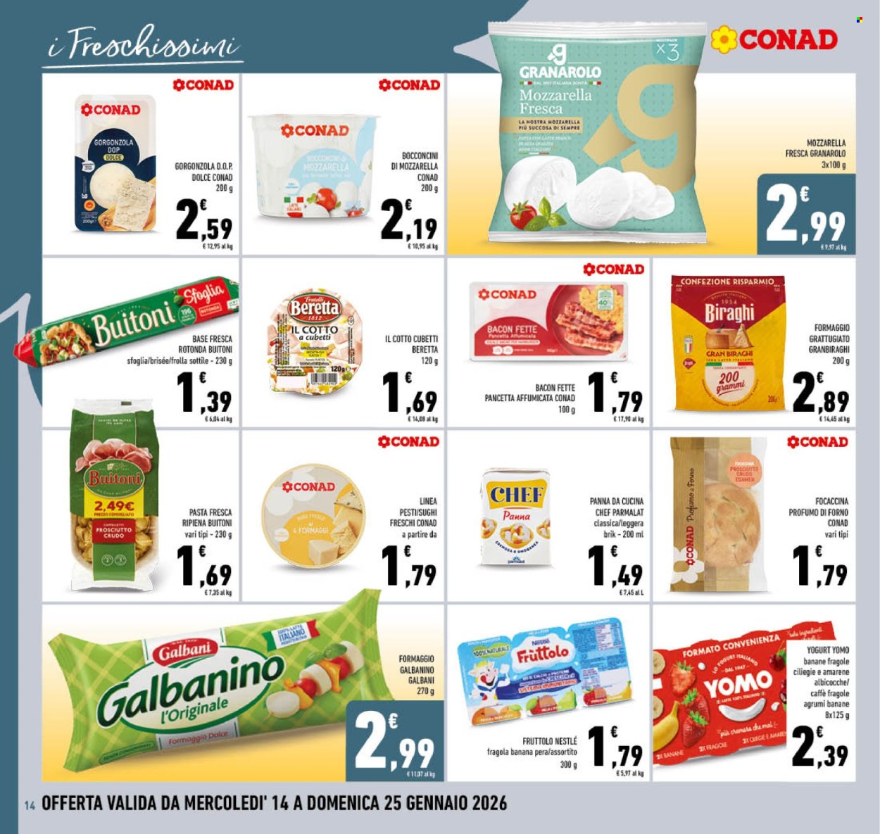 Volantino Conad - 14/1/2026 - 25/1/2026. Pagina 14