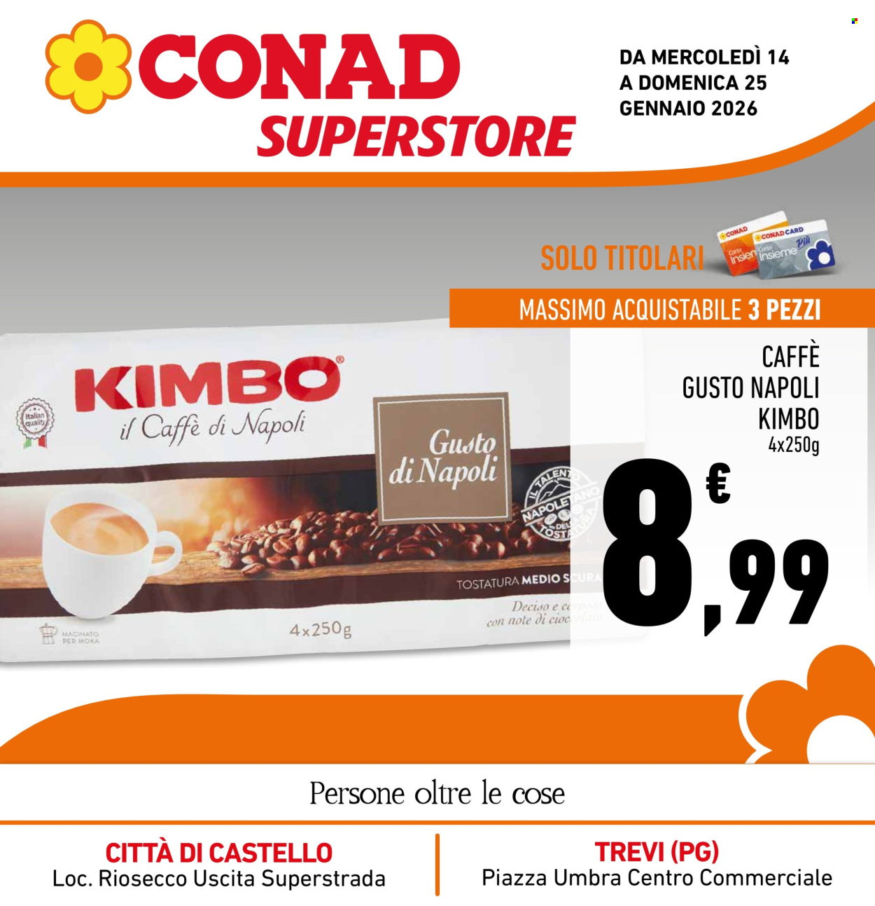 Volantino Conad Superstore - 14/1/2026 - 25/1/2026. Pagina 1