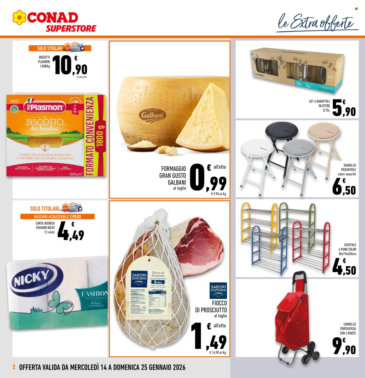 Volantino Conad Superstore - 14/1/2026 - 25/1/2026. Pagina 2