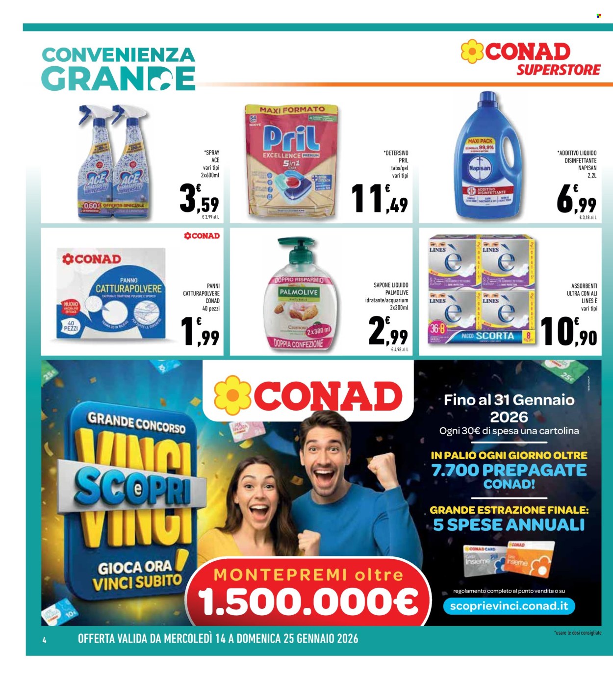 Volantino Conad Superstore - 14/1/2026 - 25/1/2026. Pagina 4
