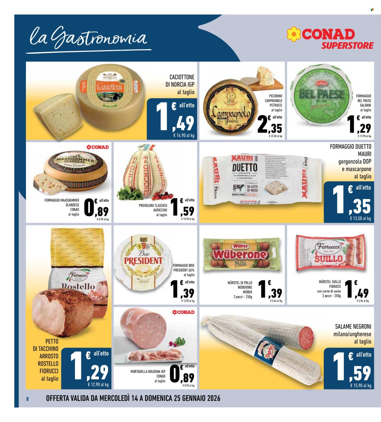 Volantino Conad Superstore - 14/1/2026 - 25/1/2026. Pagina 8