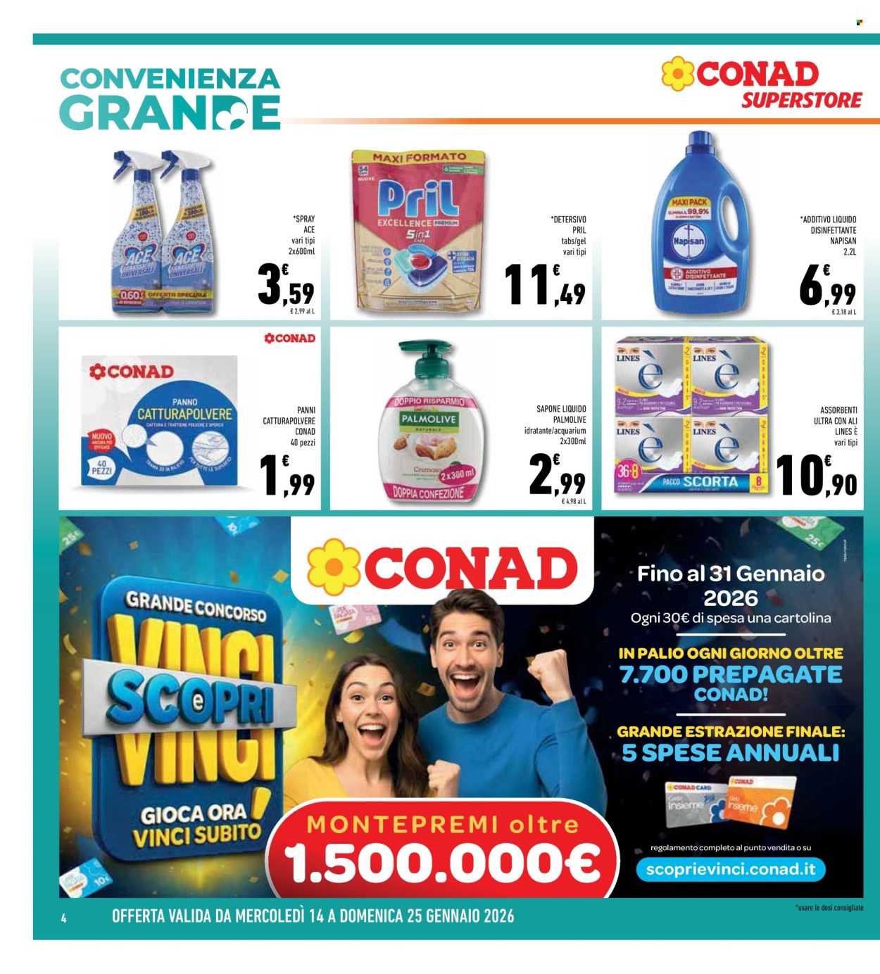 Volantino Conad Superstore - 14/1/2026 - 25/1/2026. Pagina 4