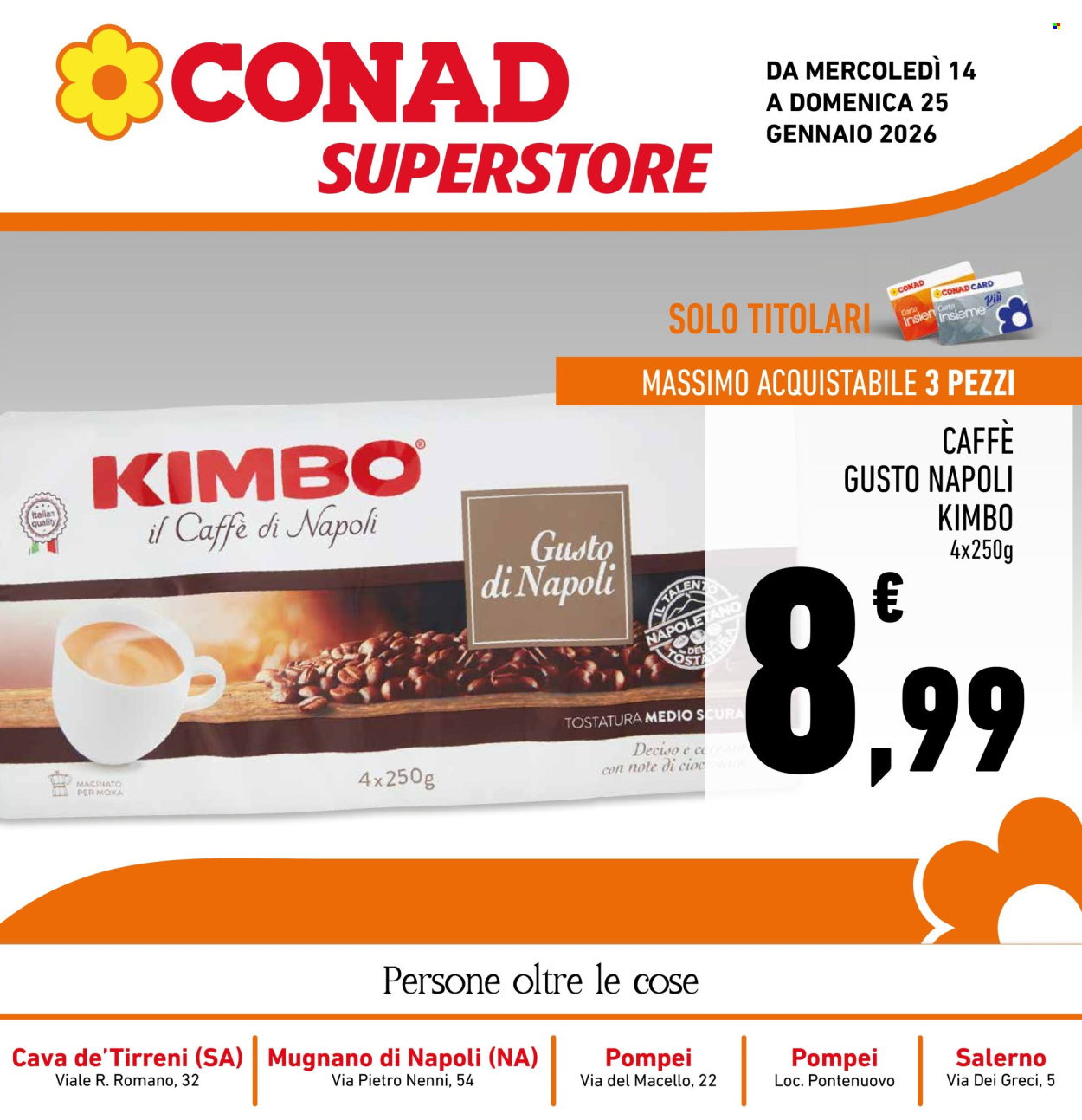 Volantino Conad Superstore - 14/1/2026 - 25/1/2026. Pagina 1