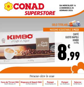 Volantino Conad Superstore - 14/1/2026 - 25/1/2026.
