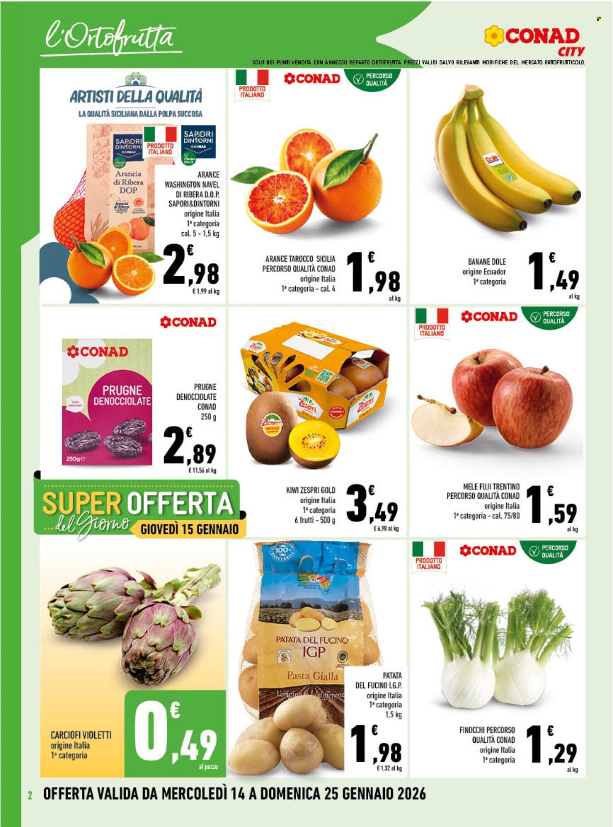 Volantino Conad City - 14/1/2026 - 25/1/2026. Pagina 2