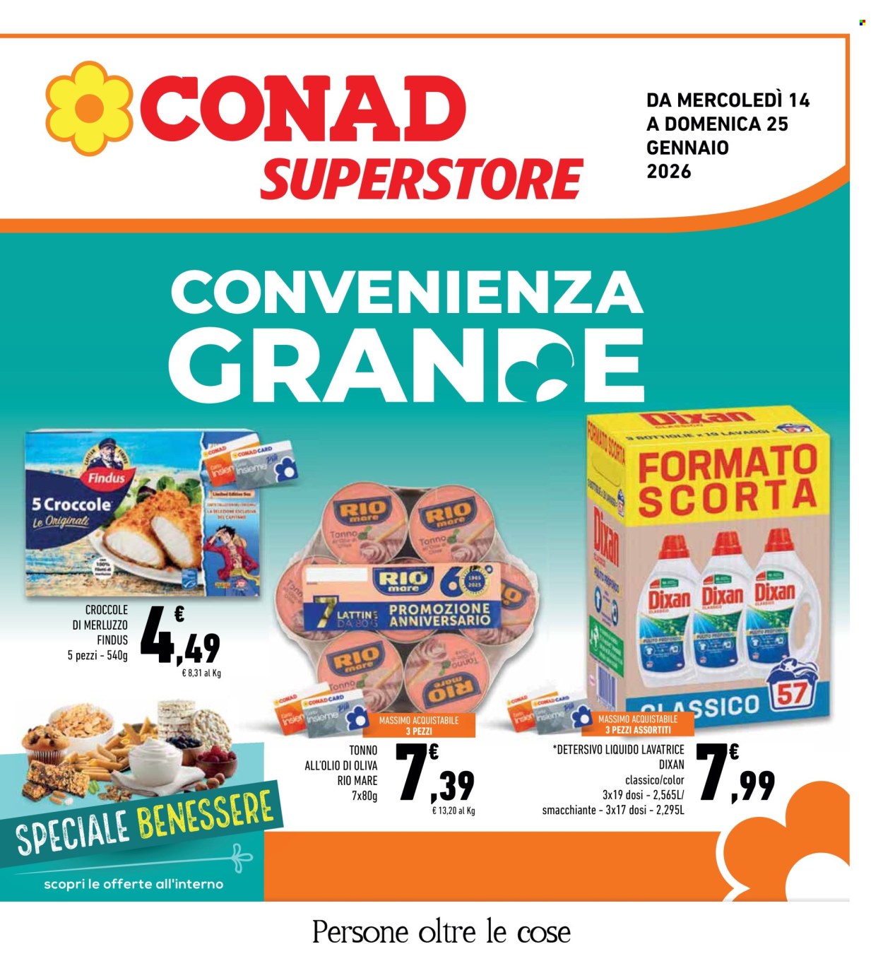 Volantino Conad Superstore - 14/1/2026 - 25/1/2026. Pagina 1