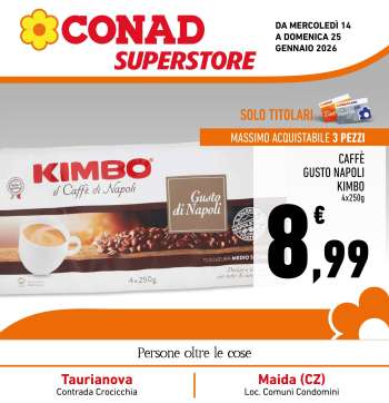 Volantino Conad Superstore - 14/1/2026 - 25/1/2026.