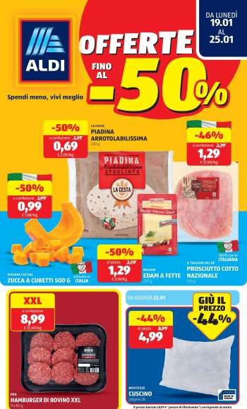 Volantino Aldi - 19/1/2026 - 25/1/2026.