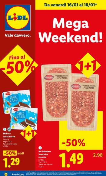 Volantino Lidl - 16/1/2026 - 18/1/2026.