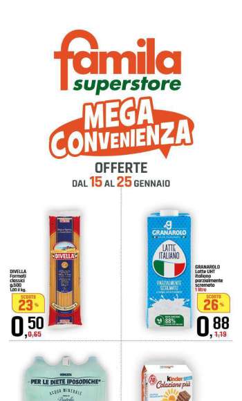 Volantino Famila - 15/1/2026 - 25/1/2026.