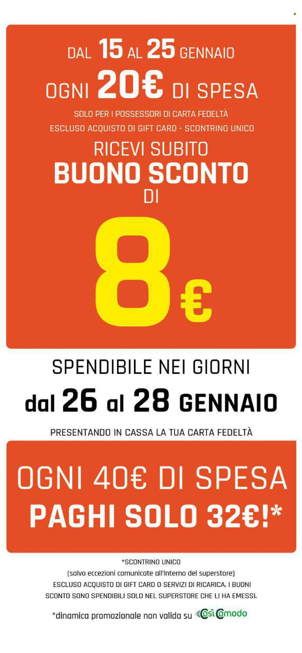 Volantino Famila - 15/1/2026 - 25/1/2026. Pagina 2