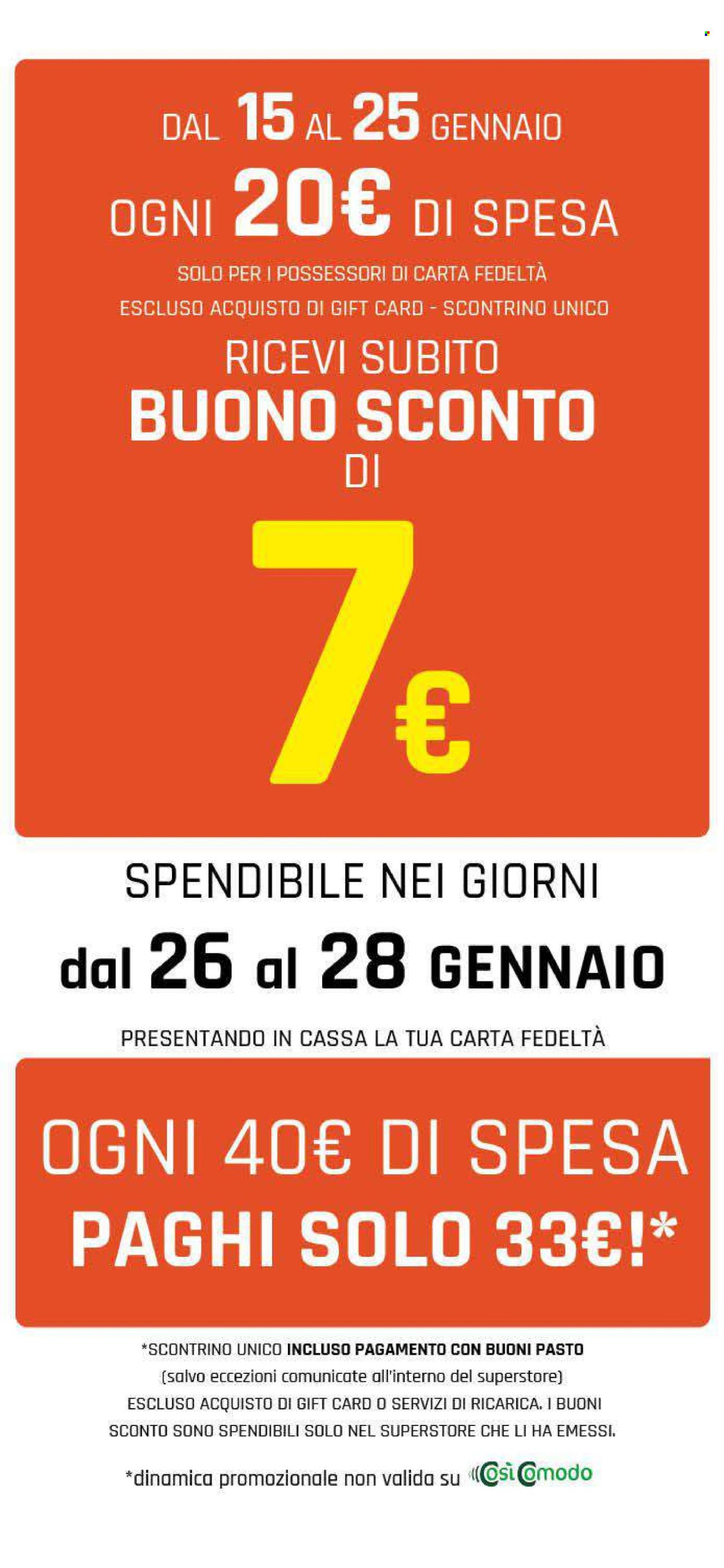 Volantino Famila - 15/1/2026 - 25/1/2026. Pagina 2