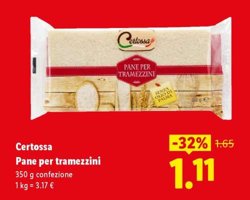 Certossa Pane per tramezzini
