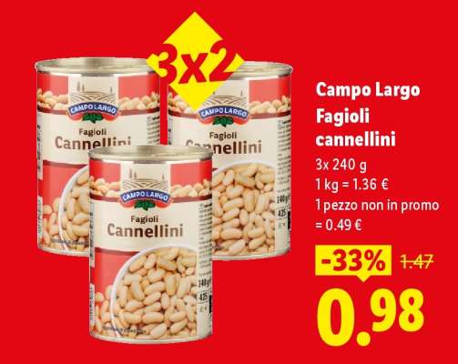 Campo Largo Fagioli cannellini