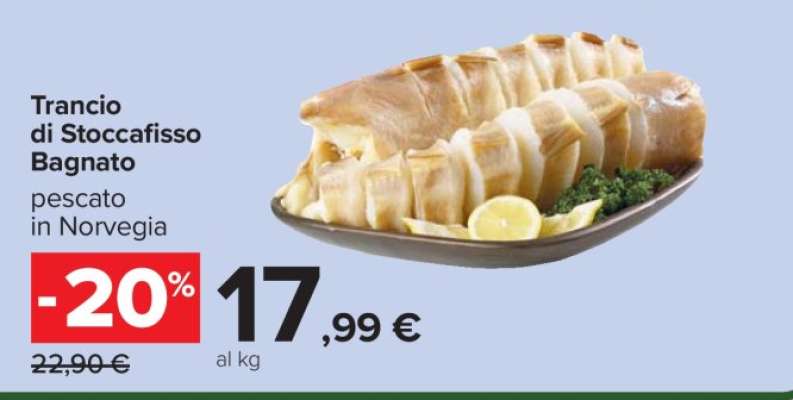 Trancio di Stoccafisso Bagnato