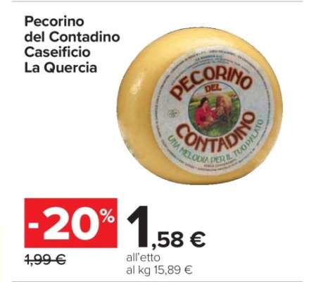 Pecorino del Contadino Caseificio La Quercia