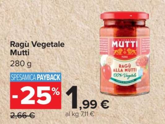 Ragù Vegetale Mutti