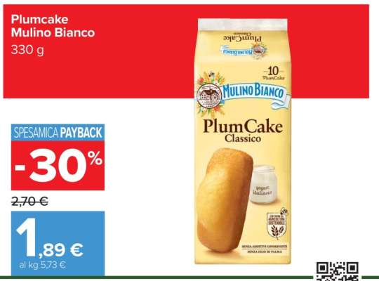 Plumcake Mulino Bianco