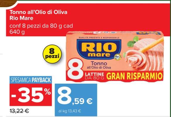 Tonno all’Olio di Oliva Rio Mare