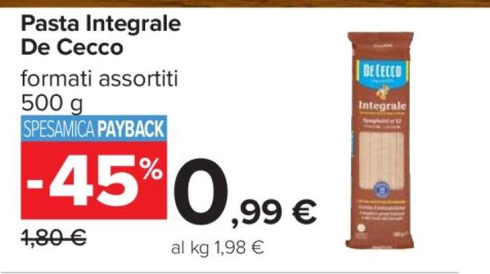 Pasta Integrale De Cecco
