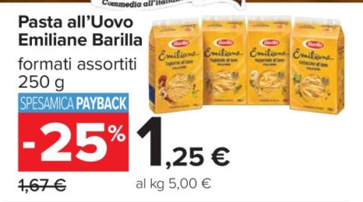 PASTA ALL'UOVO EMILIANE BARILLA