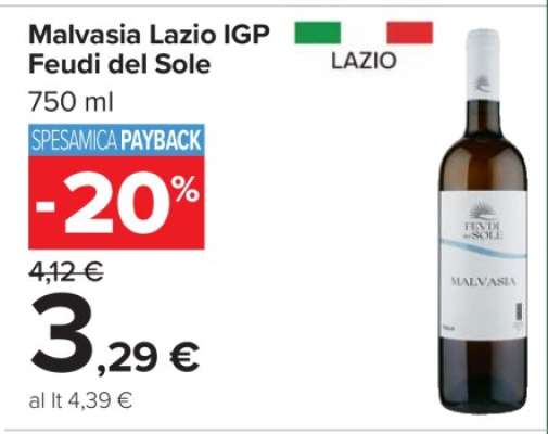 Malvasia Lazio IGP Feudi del Sole