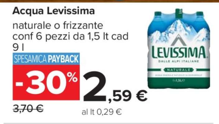 ACQUA LEVISSIMA