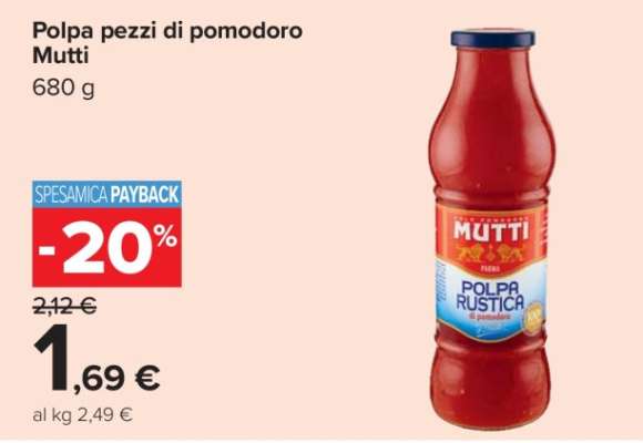 Polpa pezzi di pomodoro Mutti