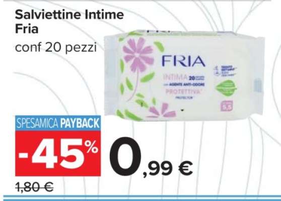 Salviettine Intime Fria