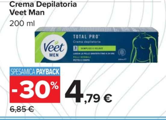 Crema Depilatoria Veet Man