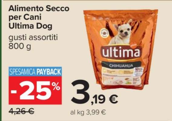 ALIMENTO SECCO PER CANI ULTIMA DOG