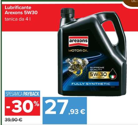 Lubrificante Arexons 5W30